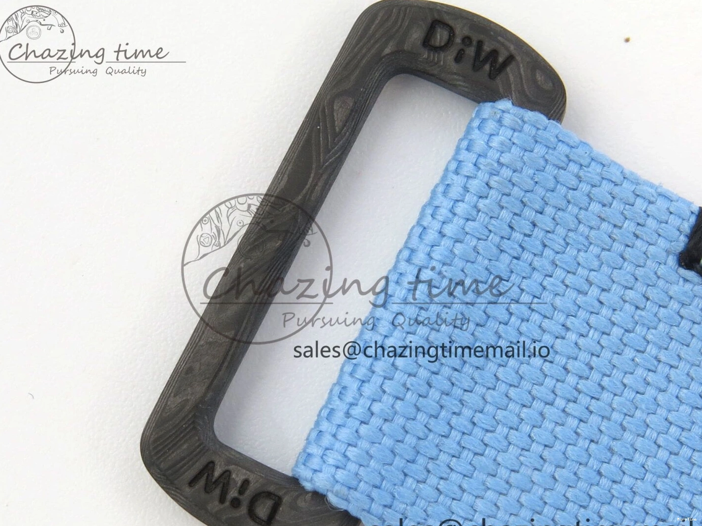 MiroTime 0106 Attractive Daytona DIW Carbon Case and Bezel DIWF Edition Black Dial on Blue Nylon Strap A 71